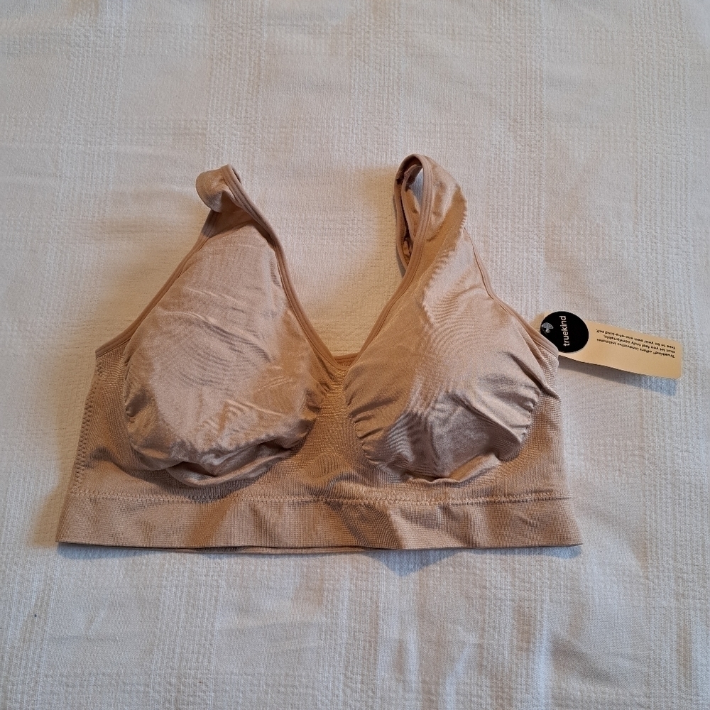 Truekind women's size 4 XL Everyday Throw-on Wireless Bralette new